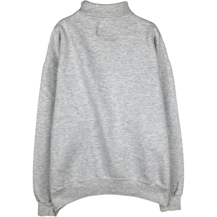 90'S Russell High Cotton Turtleneck College Sweatshirt, Made in USA, Men's XL equivalent, Vintage cotton gray type Vintage Second Hand