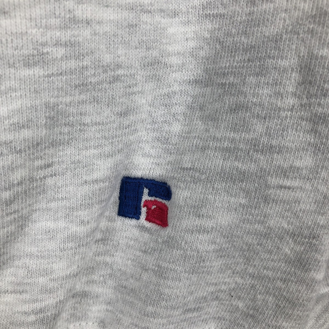 90'S Russell High Cotton Turtleneck College Sweatshirt, Made in USA, Men's XL equivalent, Vintage cotton gray type Vintage Second Hand