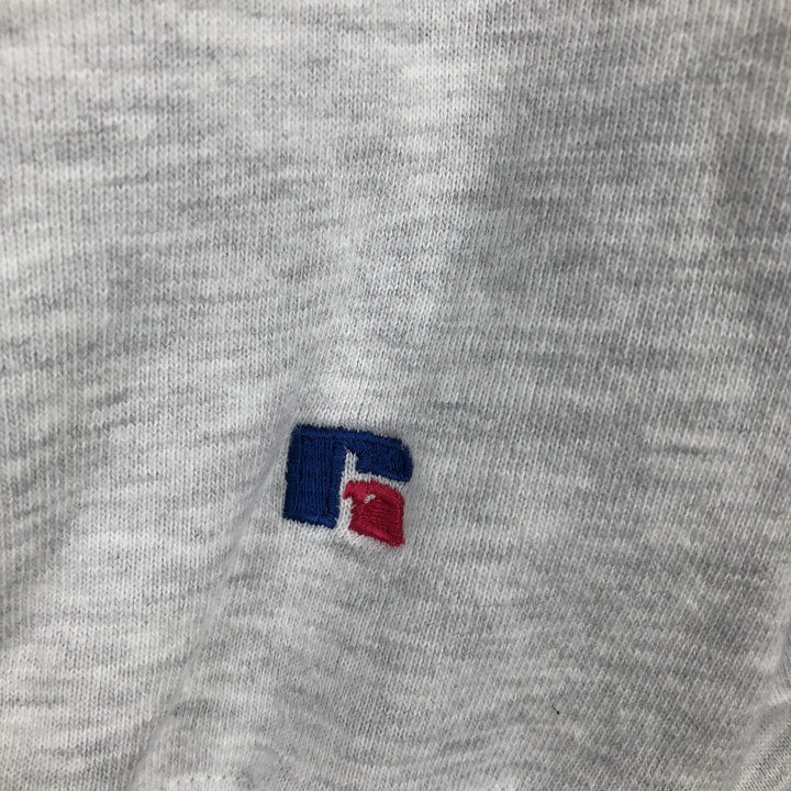 90'S Russell High Cotton Turtleneck College Sweatshirt, Made in USA, Men's XL equivalent, Vintage cotton gray type Vintage Second Hand