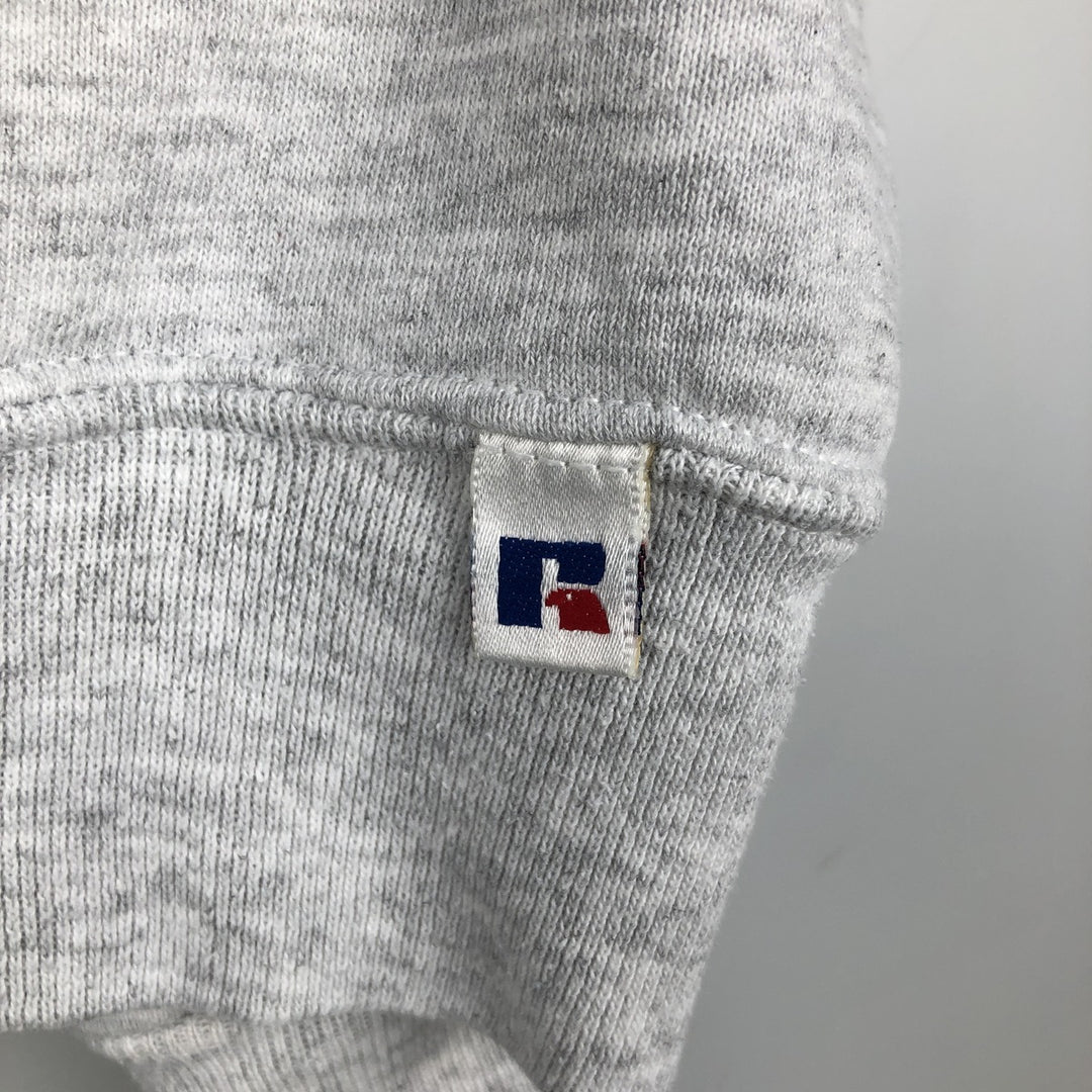 Vintage 80s-90'S Russell college sweatshirt, made in the USA, size L, men's cotton gray type Vintage Second Hand