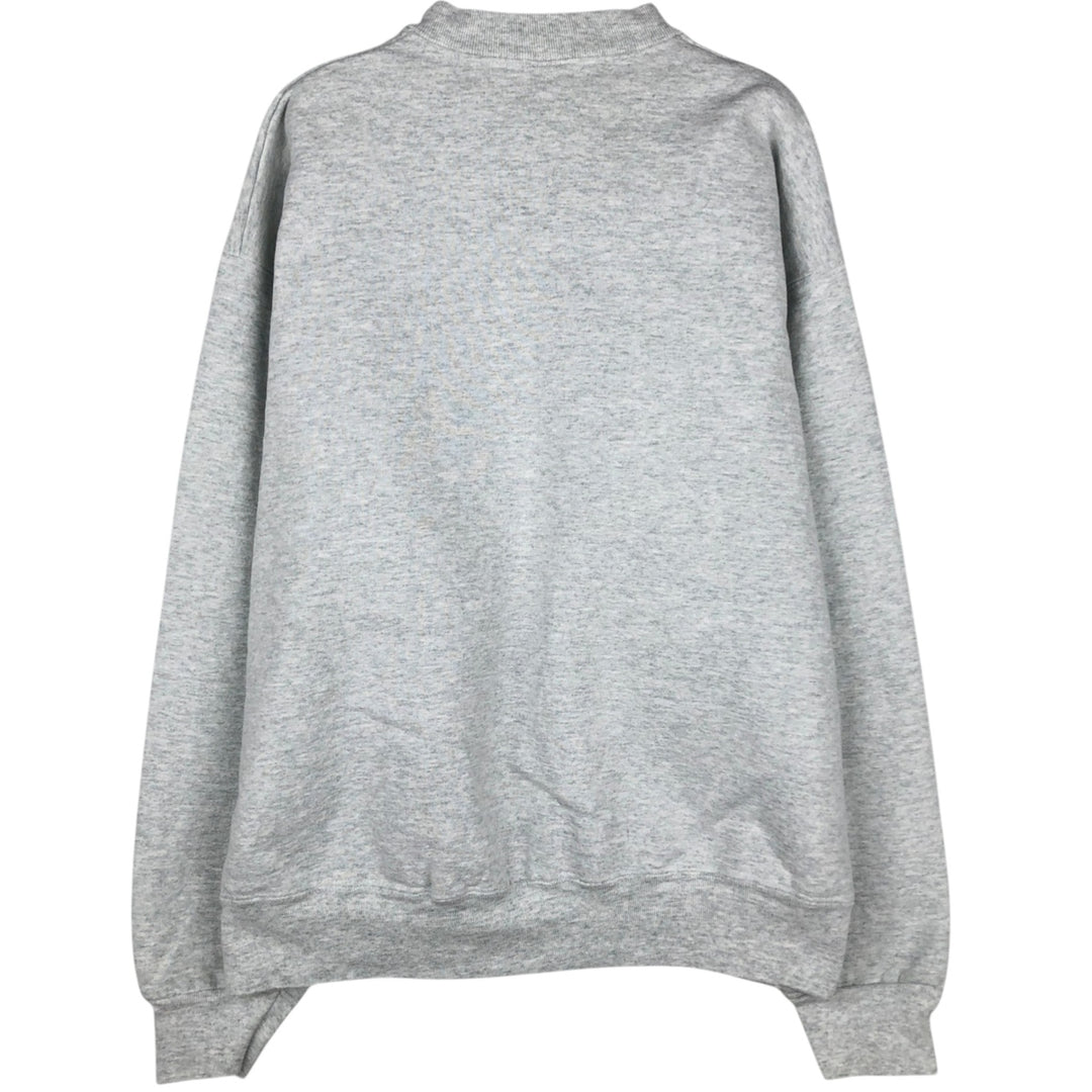 Vintage 1980'S Fruit of the Loom college sweatshirt, made in the USA, size L, men's cotton gray type Vintage Second Hand