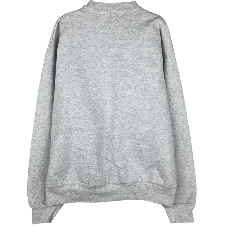Vintage 1980'S Fruit of the Loom college sweatshirt, made in the USA, size L, men's cotton gray type Vintage Second Hand