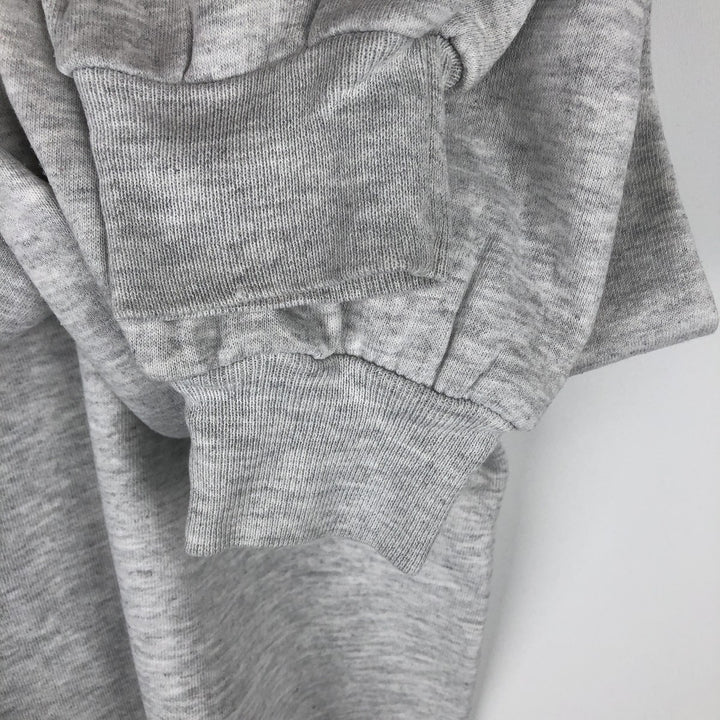 90'S Russell 3-row print college sweatshirt, made in USA, men's XL size, vintage cotton gray type Vintage Second Hand
