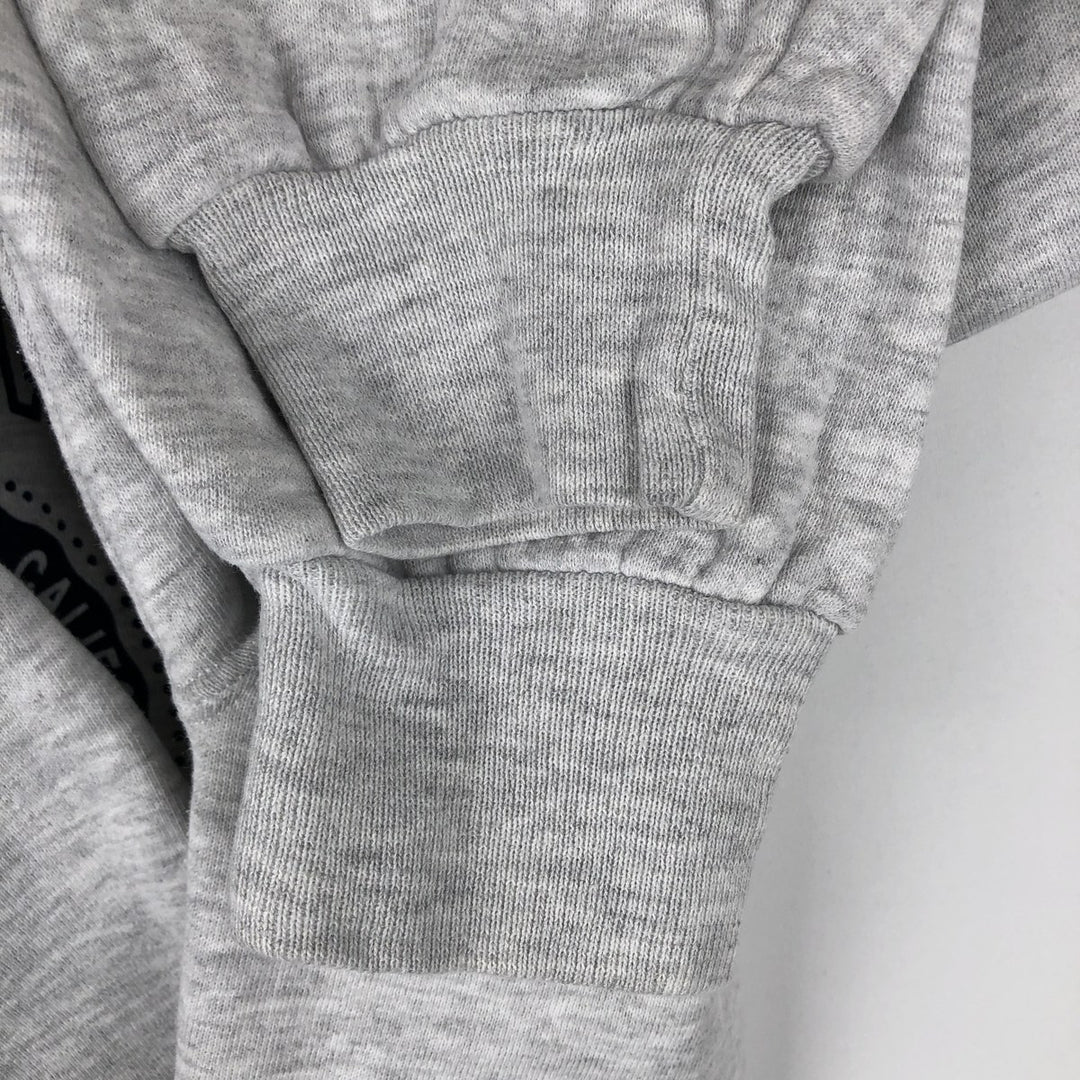 90'S Russell 3-row print college sweatshirt, made in USA, men's XL size, vintage cotton gray type Vintage Second Hand