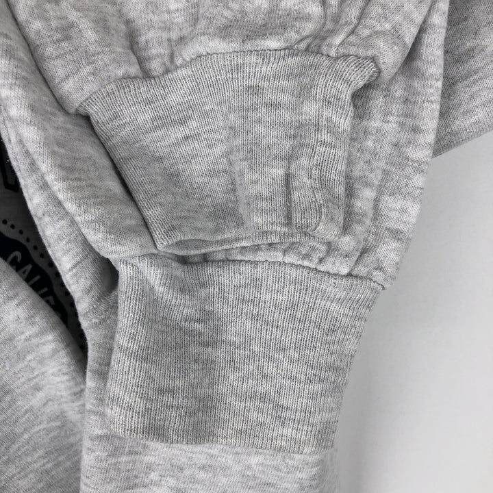 90'S Russell 3-row print college sweatshirt, made in USA, men's XL size, vintage cotton gray type Vintage Second Hand