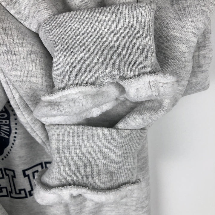 90'S Russell 3-row print college sweatshirt, made in USA, men's XL size, vintage cotton gray type Vintage Second Hand