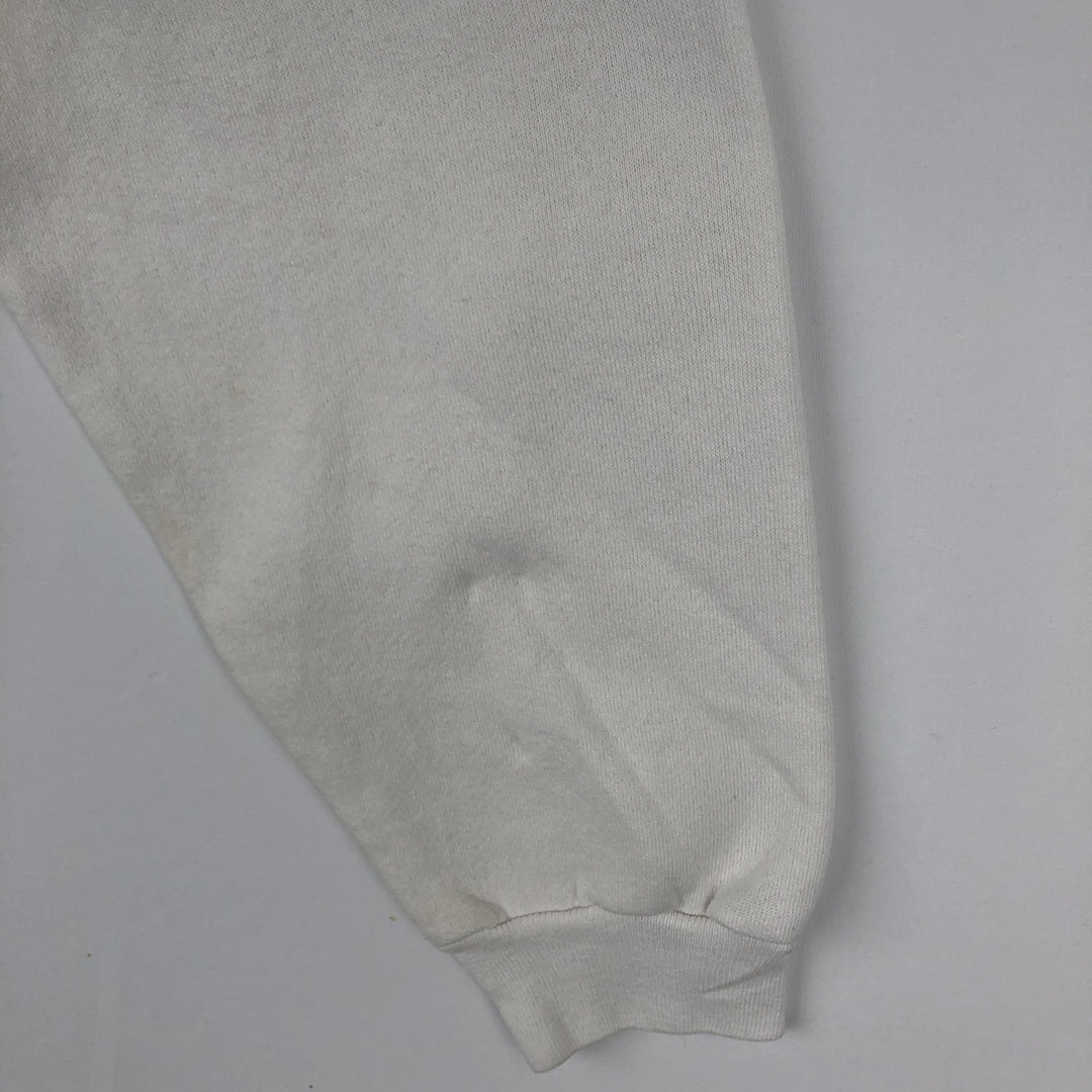 90'S TULTEX Triple Print College Sweatshirt, Made in USA, Large (Men's L equivalent), Vintage cotton white type Vintage Second Hand