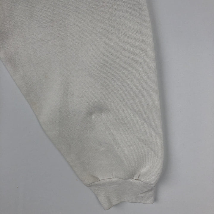 90'S TULTEX Triple Print College Sweatshirt, Made in USA, Large (Men's L equivalent), Vintage cotton white type Vintage Second Hand
