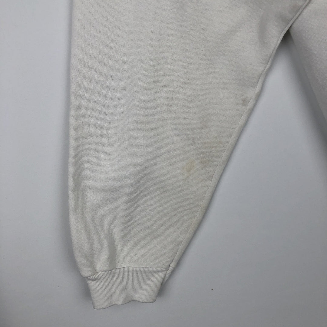 90'S TULTEX Triple Print College Sweatshirt, Made in USA, Large (Men's L equivalent), Vintage cotton white type Vintage Second Hand