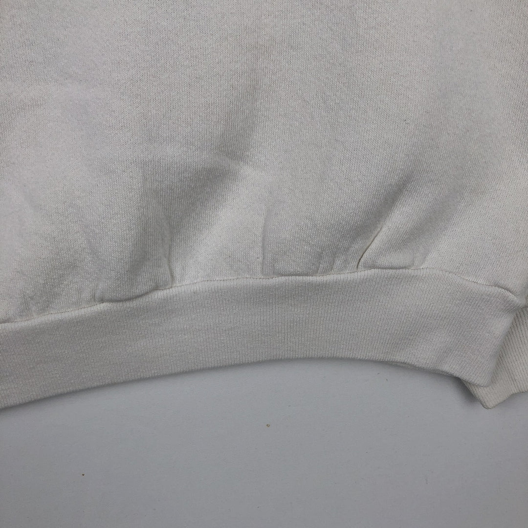 90'S TULTEX Triple Print College Sweatshirt, Made in USA, Large (Men's L equivalent), Vintage cotton white type Vintage Second Hand