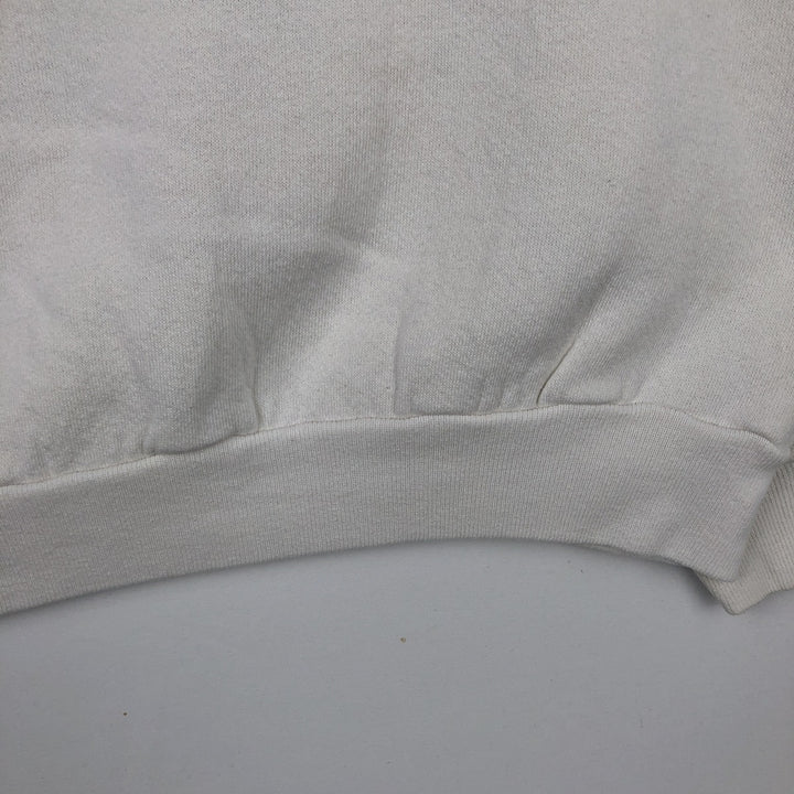 90'S TULTEX Triple Print College Sweatshirt, Made in USA, Large (Men's L equivalent), Vintage cotton white type Vintage Second Hand