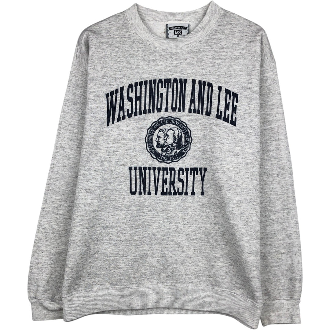 90'S Lee Triple Print College Sweatshirt, Made in USA, Men's Size M (Equivalent), Vintage cotton gray type Vintage Second Hand