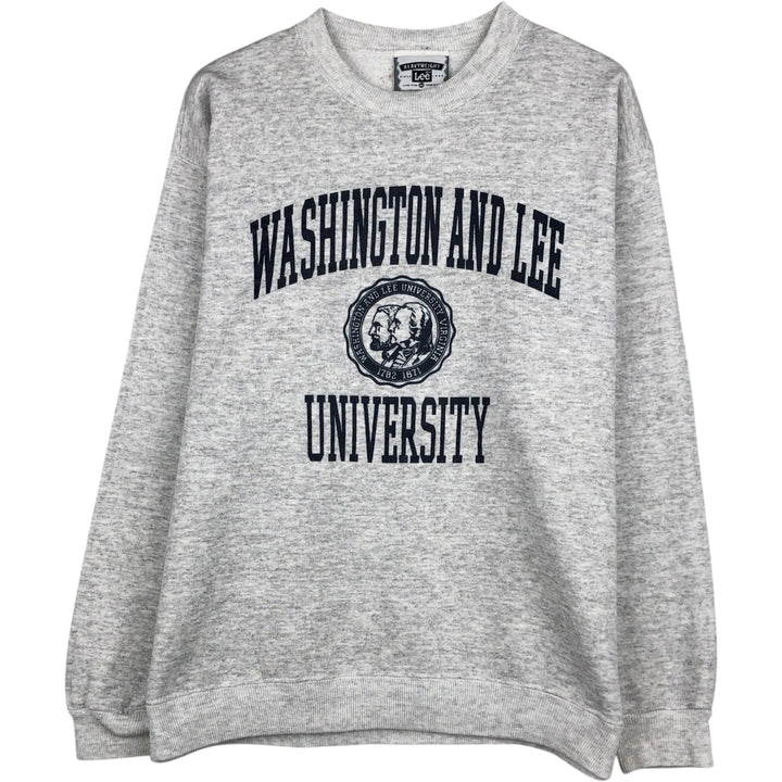 90'S Lee Triple Print College Sweatshirt, Made in USA, Men's Size M (Equivalent), Vintage cotton gray type Vintage Second Hand