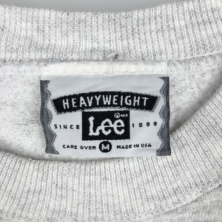 90'S Lee Triple Print College Sweatshirt, Made in USA, Men's Size M (Equivalent), Vintage cotton gray type Vintage Second Hand