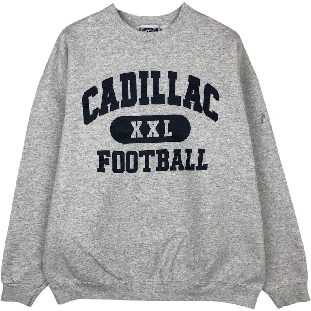 Vintage 90'S Lee triple print college sweatshirt, made in the USA, men's size XL cotton gray type Vintage Second Hand