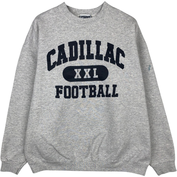 Vintage 90'S Lee triple print college sweatshirt, made in the USA, men's size XL cotton gray type Vintage Second Hand