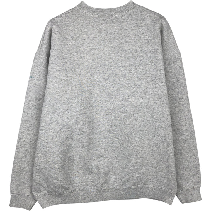 Vintage 90'S Lee triple print college sweatshirt, made in the USA, men's size XL cotton gray type Vintage Second Hand