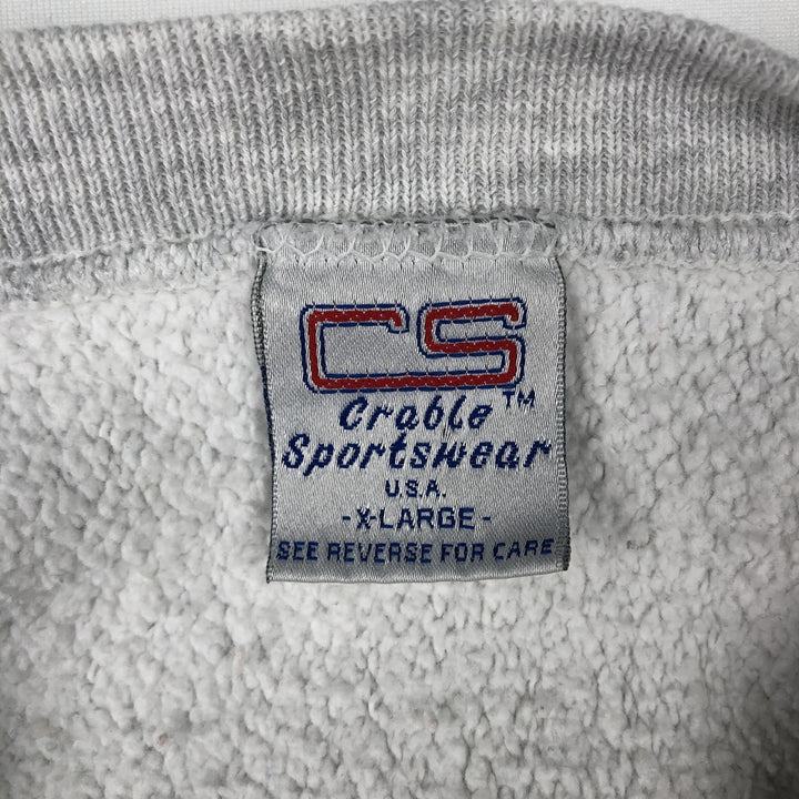 90'S CS Notre Dame University College Sweatshirt, Made in USA, Men's XL equivalent, Vintage cotton gray type Vintage Second Hand
