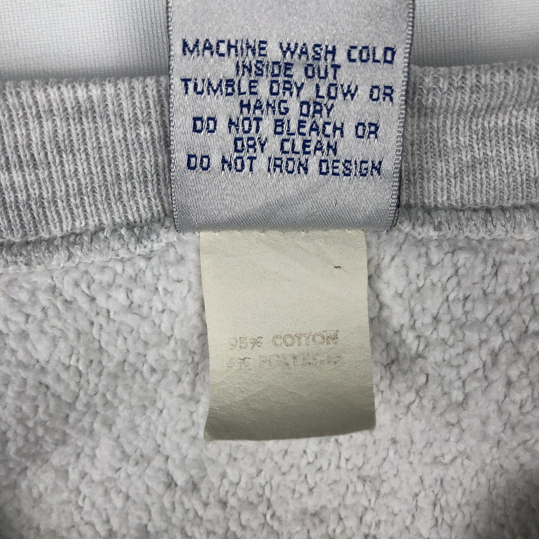 90'S CS Notre Dame University College Sweatshirt, Made in USA, Men's XL equivalent, Vintage cotton gray type Vintage Second Hand