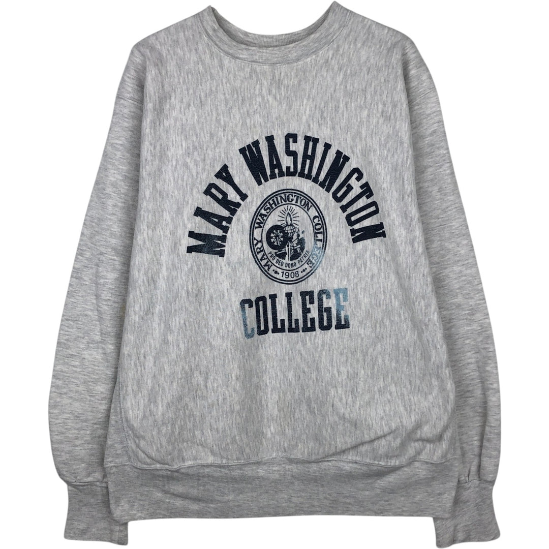 MVP COR INC. PRO WEAVE Triple Print College Sweatshirt, Made in USA, Men's XL (approx.), Vintage unclear gray type Vintage Second Hand