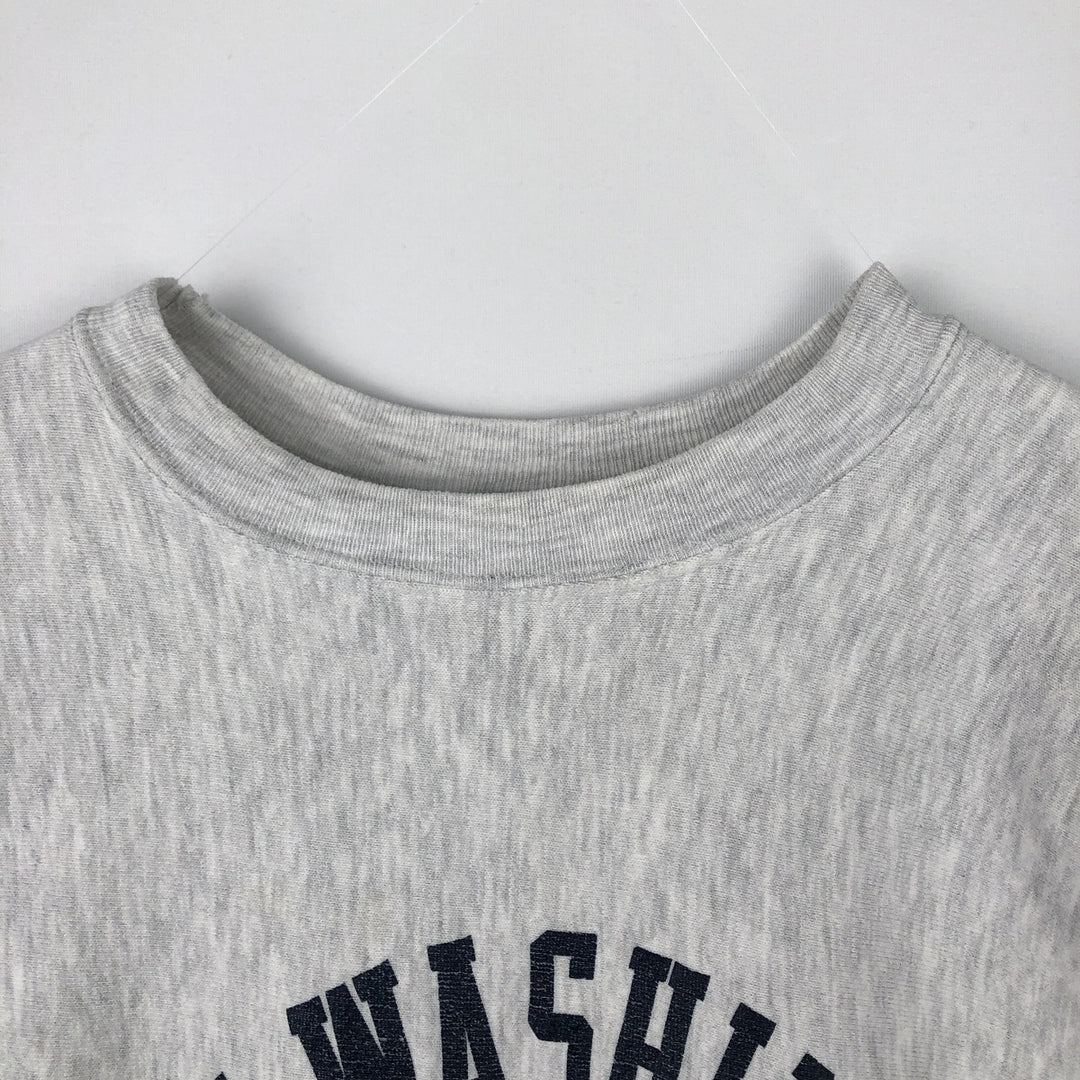 MVP COR INC. PRO WEAVE Triple Print College Sweatshirt, Made in USA, Men's XL (approx.), Vintage unclear gray type Vintage Second Hand