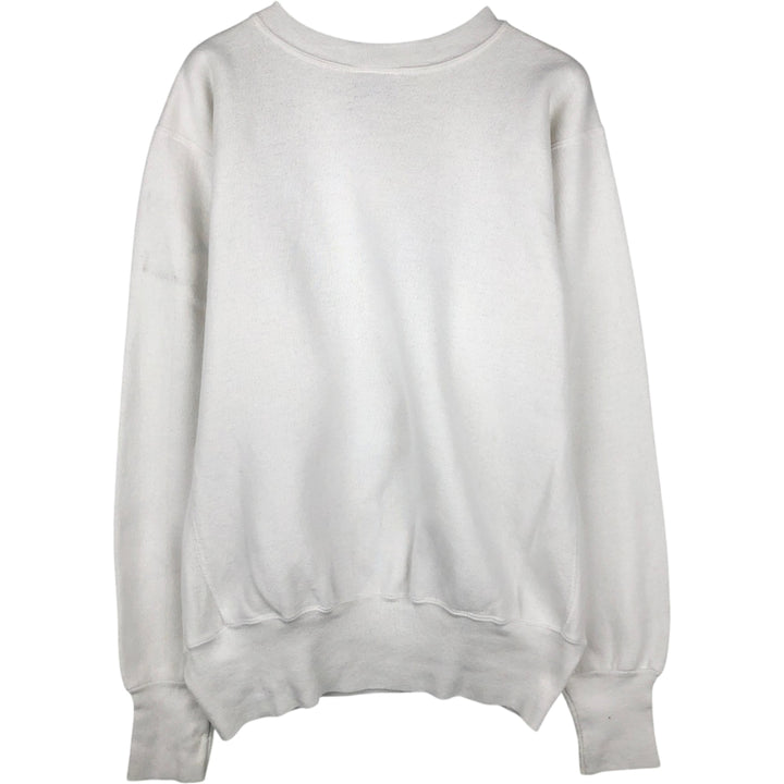 90'S Velva Sheen College Sweatshirt, Made in USA, Men's XL equivalent, Vintage cotton white type Vintage Second Hand