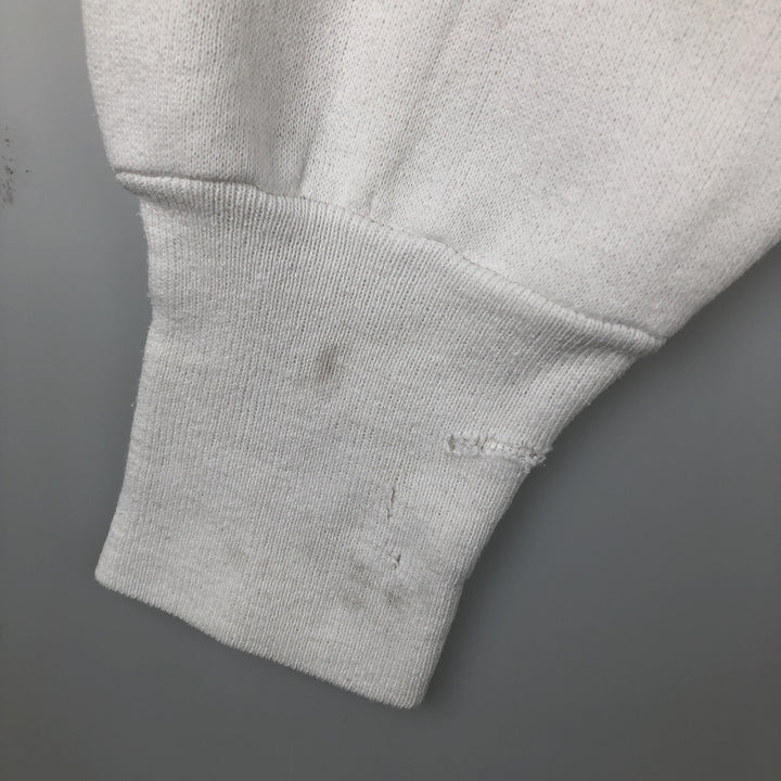 90'S Velva Sheen College Sweatshirt, Made in USA, Men's XL equivalent, Vintage cotton white type Vintage Second Hand