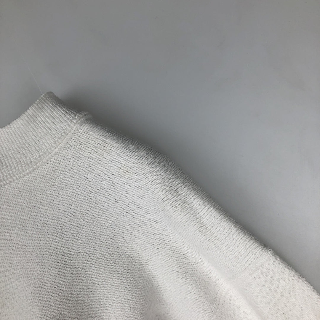 90'S Velva Sheen College Sweatshirt, Made in USA, Men's XL equivalent, Vintage cotton white type Vintage Second Hand