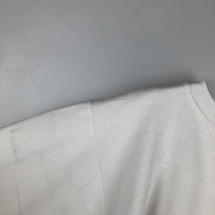 90'S Velva Sheen College Sweatshirt, Made in USA, Men's XL equivalent, Vintage cotton white type Vintage Second Hand