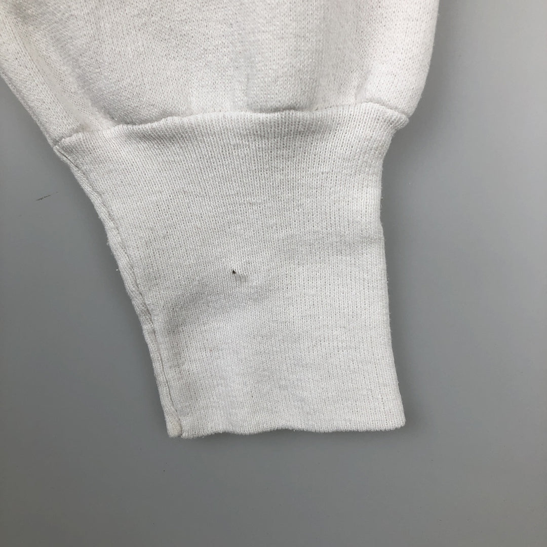 90'S Velva Sheen College Sweatshirt, Made in USA, Men's XL equivalent, Vintage cotton white type Vintage Second Hand