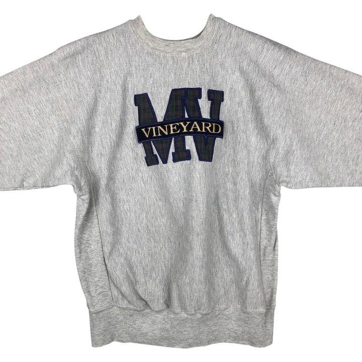 90'S CRABLE SPORTSWEAR College Sweatshirt, Made in USA, Men's XL equivalent, Vintage cotton gray type Vintage Second Hand