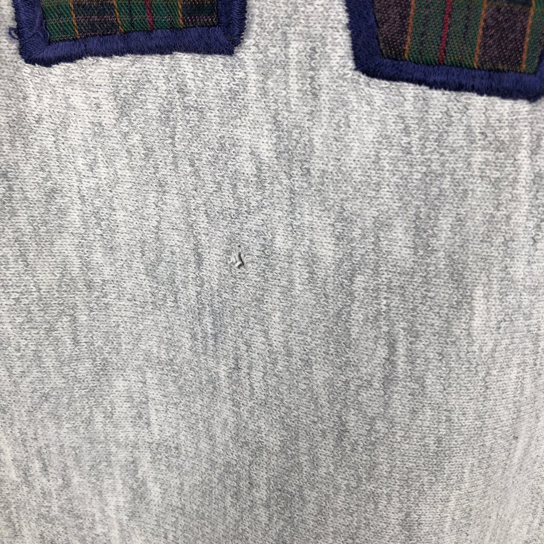 90'S CRABLE SPORTSWEAR College Sweatshirt, Made in USA, Men's XL equivalent, Vintage cotton gray type Vintage Second Hand