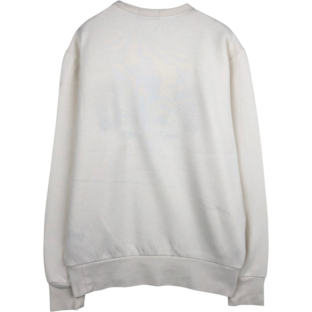 Ralph Lauren POLO RALPH LAUREN logo sweatshirt, men's size S cotton white type Vintage Second Hand