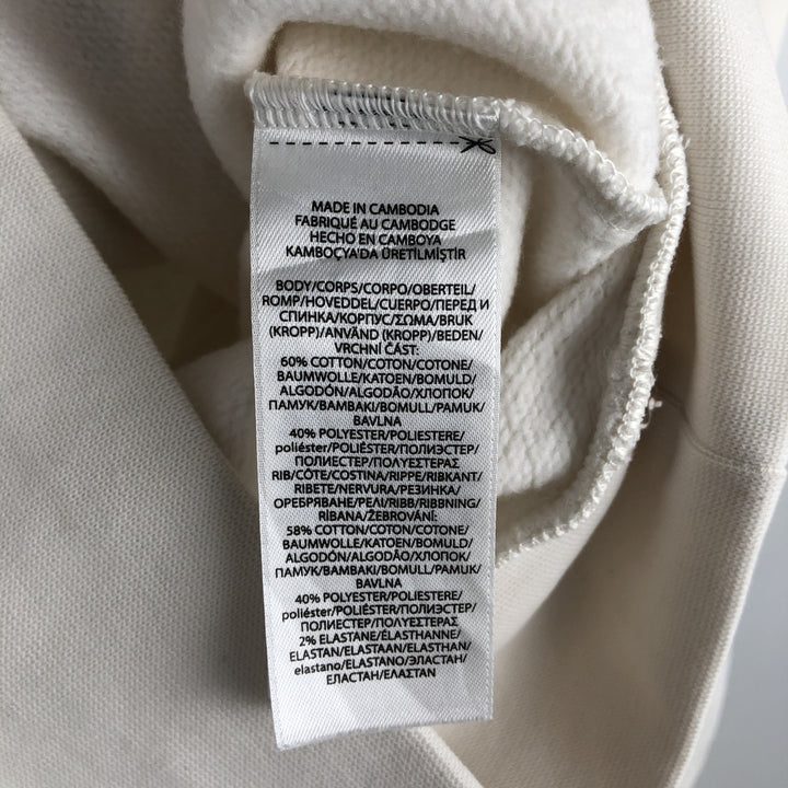 Ralph Lauren POLO RALPH LAUREN logo sweatshirt, men's size S cotton white type Vintage Second Hand