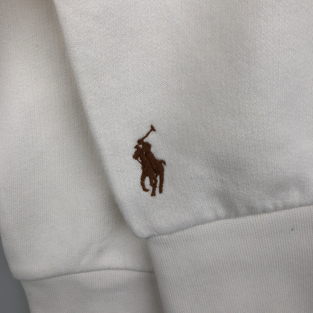 Ralph Lauren POLO RALPH LAUREN logo sweatshirt, men's size S cotton white type Vintage Second Hand
