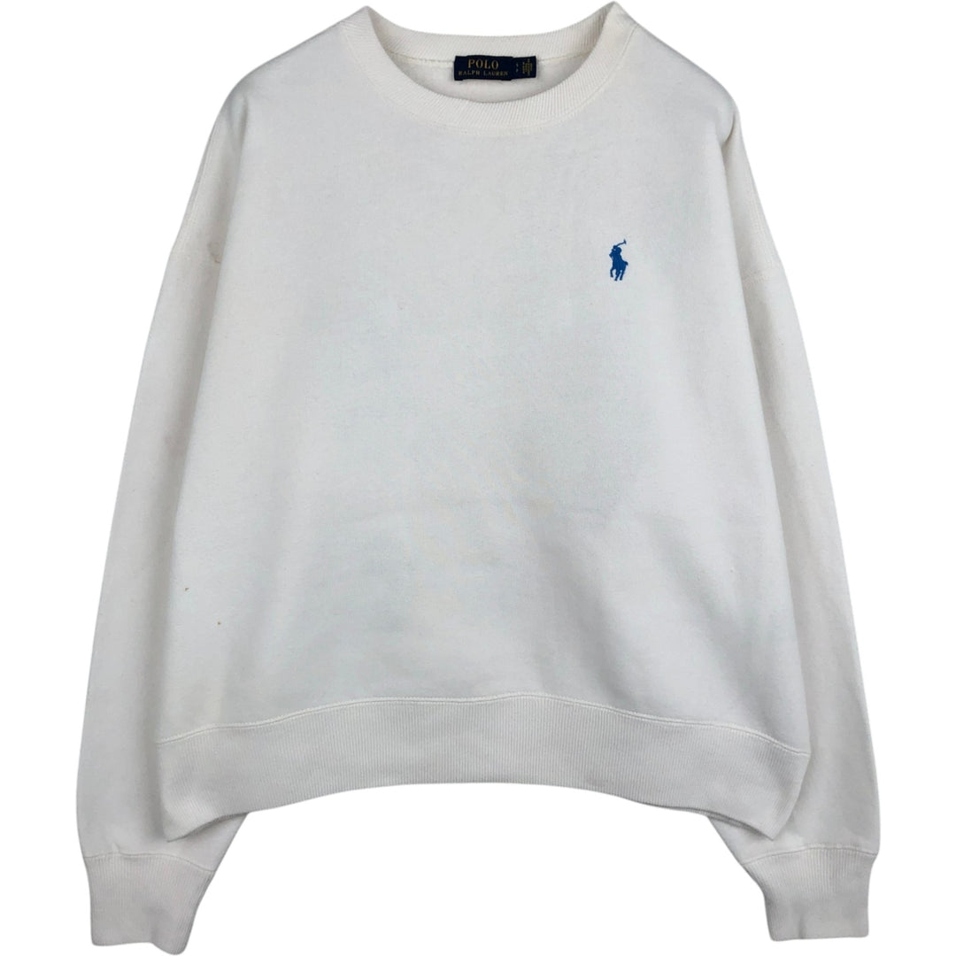 Ralph Lauren POLO RALPH LAUREN sweatshirt, men's size S cotton white type Vintage Second Hand