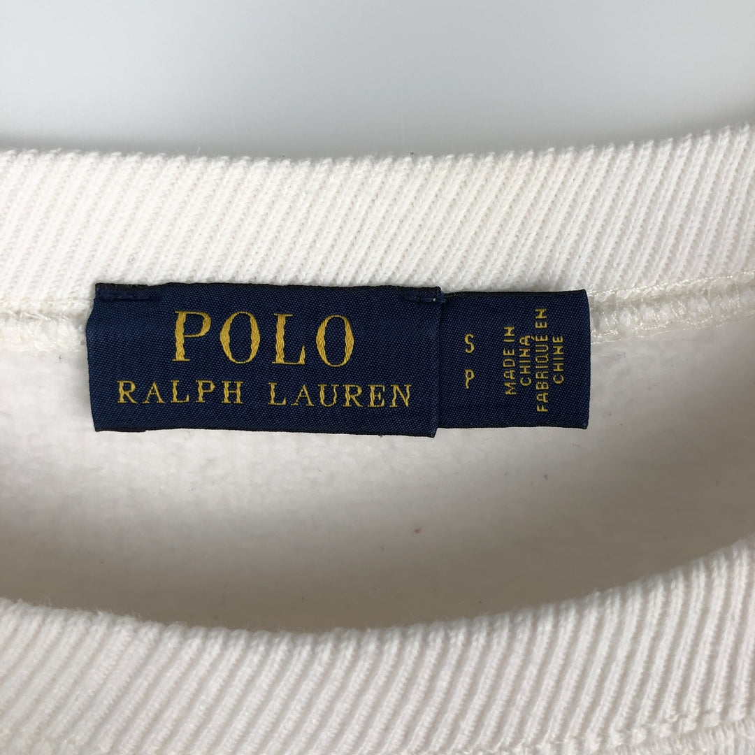 Ralph Lauren POLO RALPH LAUREN sweatshirt, men's size S cotton white type Vintage Second Hand