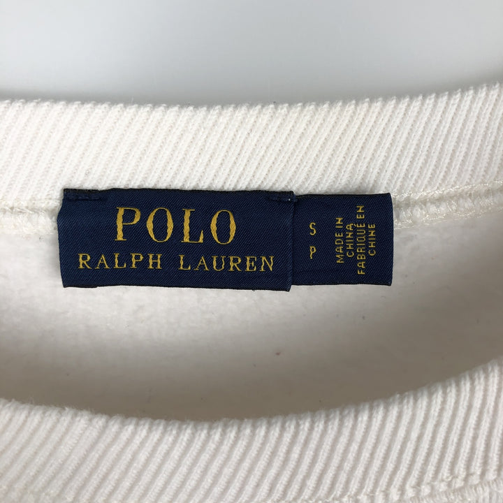 Ralph Lauren POLO RALPH LAUREN sweatshirt, men's size S cotton white type Vintage Second Hand