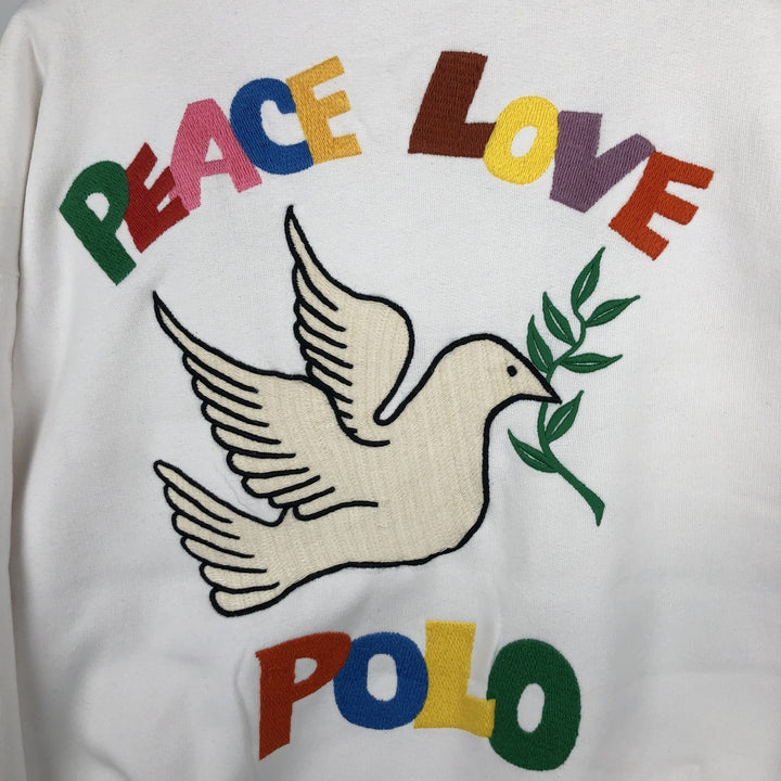 Ralph Lauren POLO RALPH LAUREN sweatshirt, men's size S cotton white type Vintage Second Hand