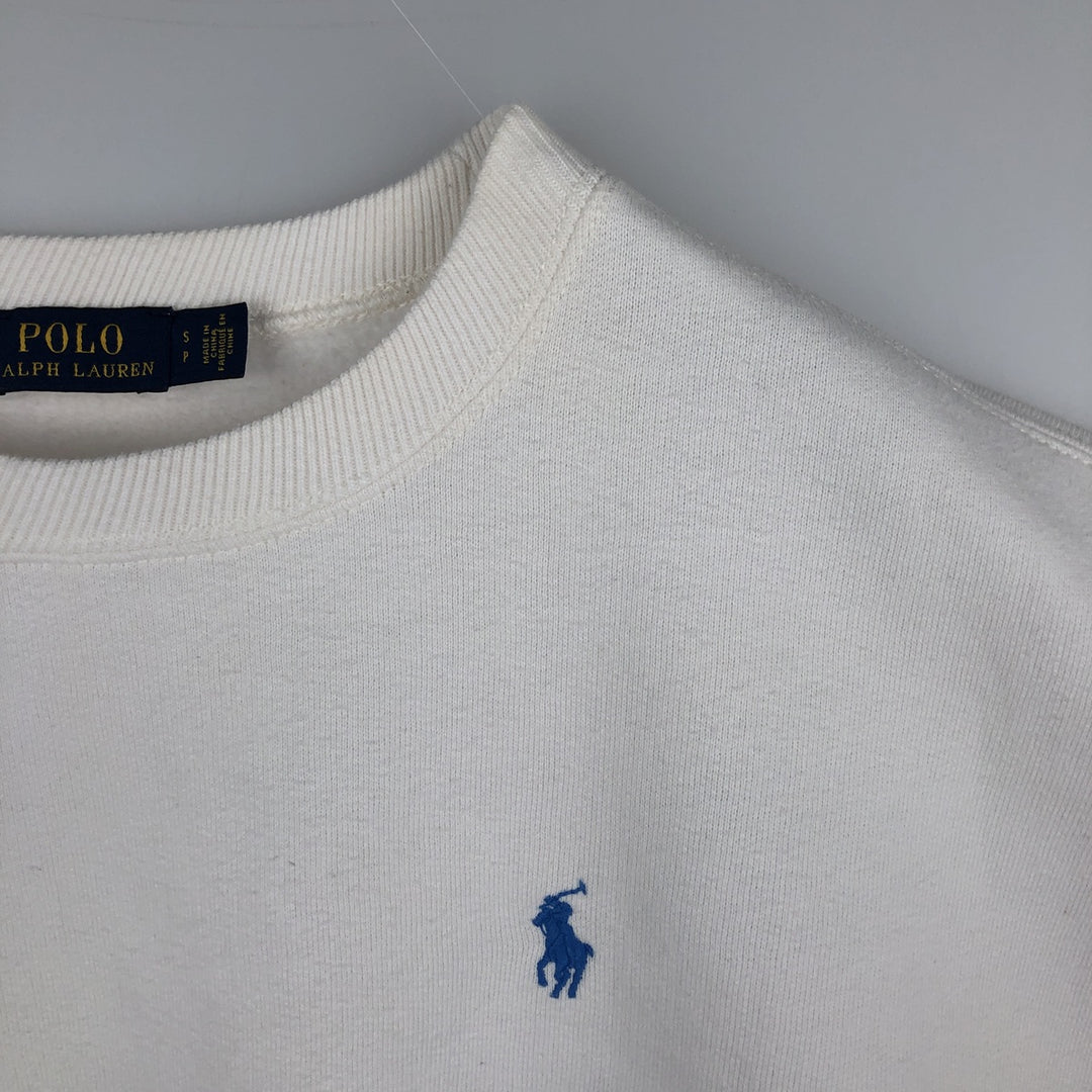 Ralph Lauren POLO RALPH LAUREN sweatshirt, men's size S cotton white type Vintage Second Hand