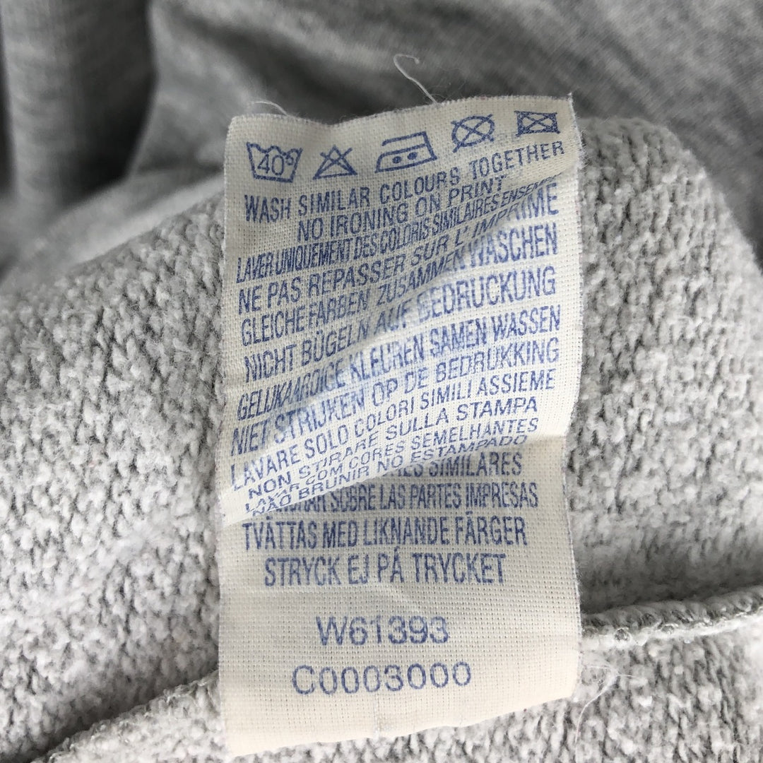 Wrangler Printed Logo Sweatshirt, Men's Size L (equivalent to L), Crew Neck, Long Sleeves cotton gray type Vintage Second Hand