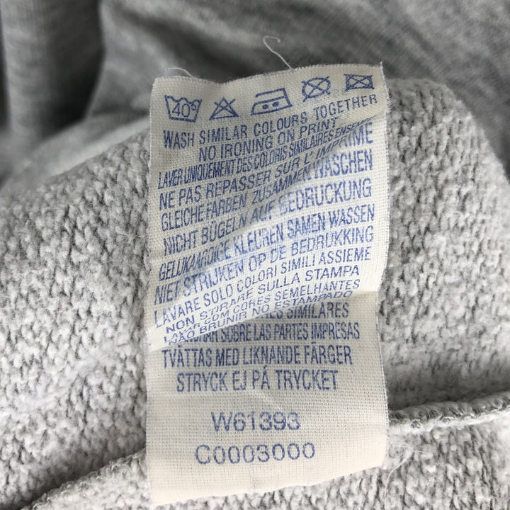 Wrangler Printed Logo Sweatshirt, Men's Size L (equivalent to L), Crew Neck, Long Sleeves cotton gray type Vintage Second Hand