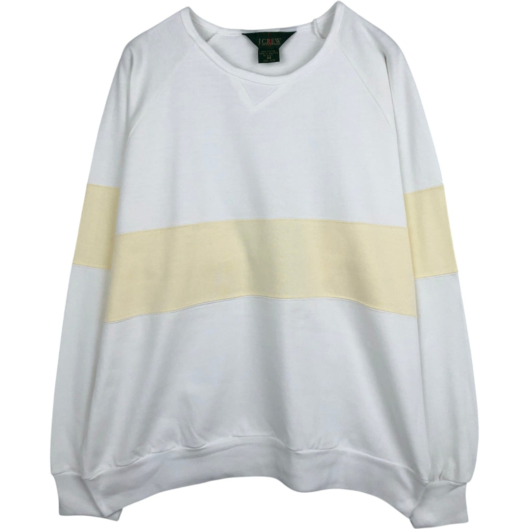 90'S J.Crew OUTFITTERS sweatshirt, men's size M (approx.), vintage. cotton white type Vintage Second Hand