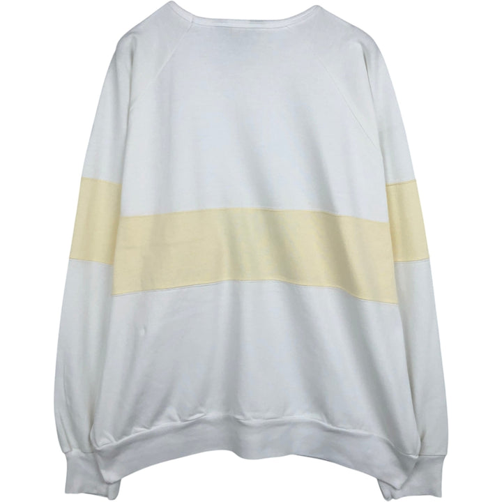 90'S J.Crew OUTFITTERS sweatshirt, men's size M (approx.), vintage. cotton white type Vintage Second Hand