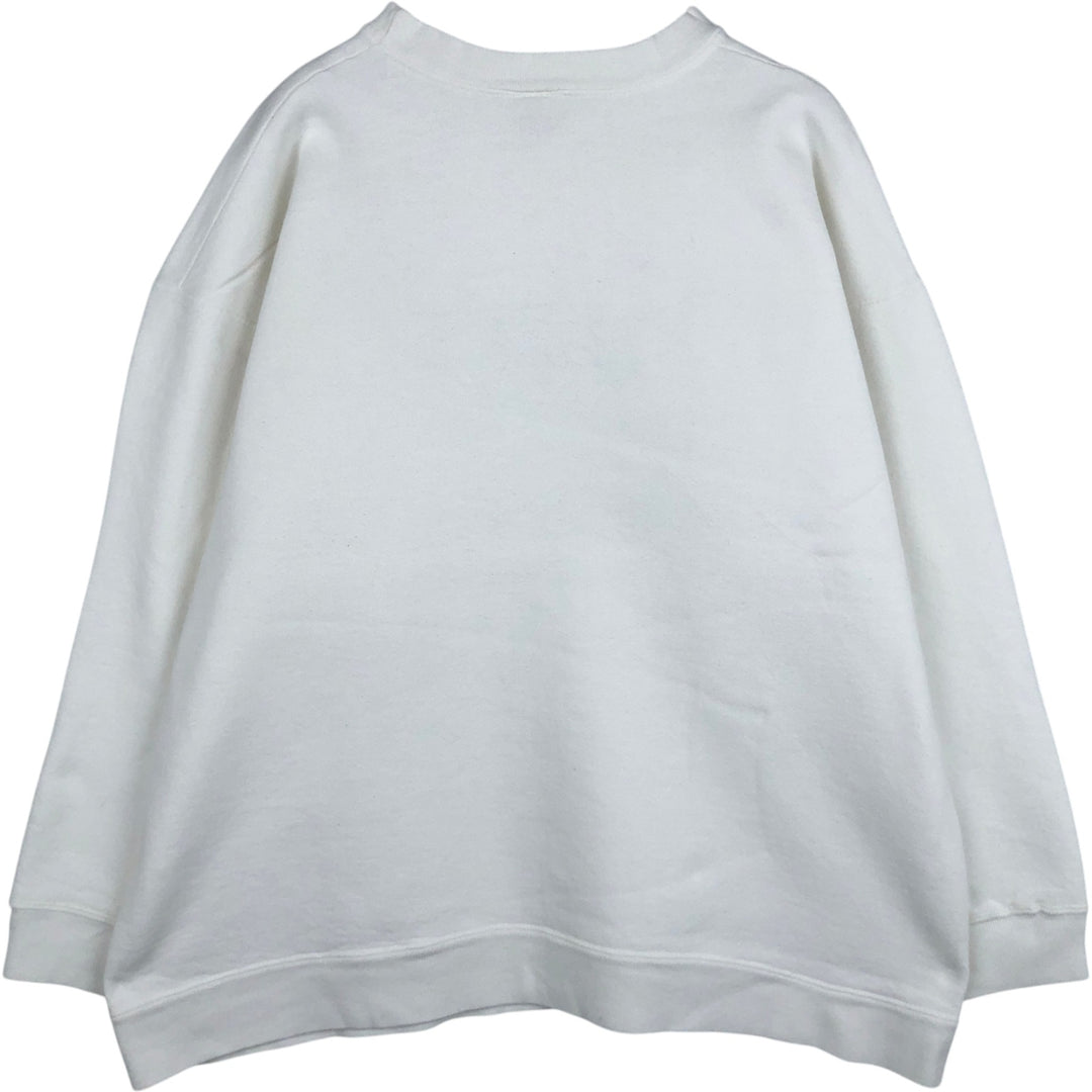 Guess logo sweatshirt, made in USA, men's size L equivalent. cotton white type Vintage Second Hand