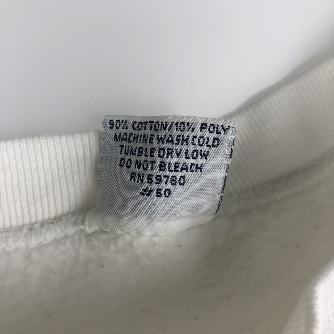 Guess logo sweatshirt, made in USA, men's size L equivalent. cotton white type Vintage Second Hand