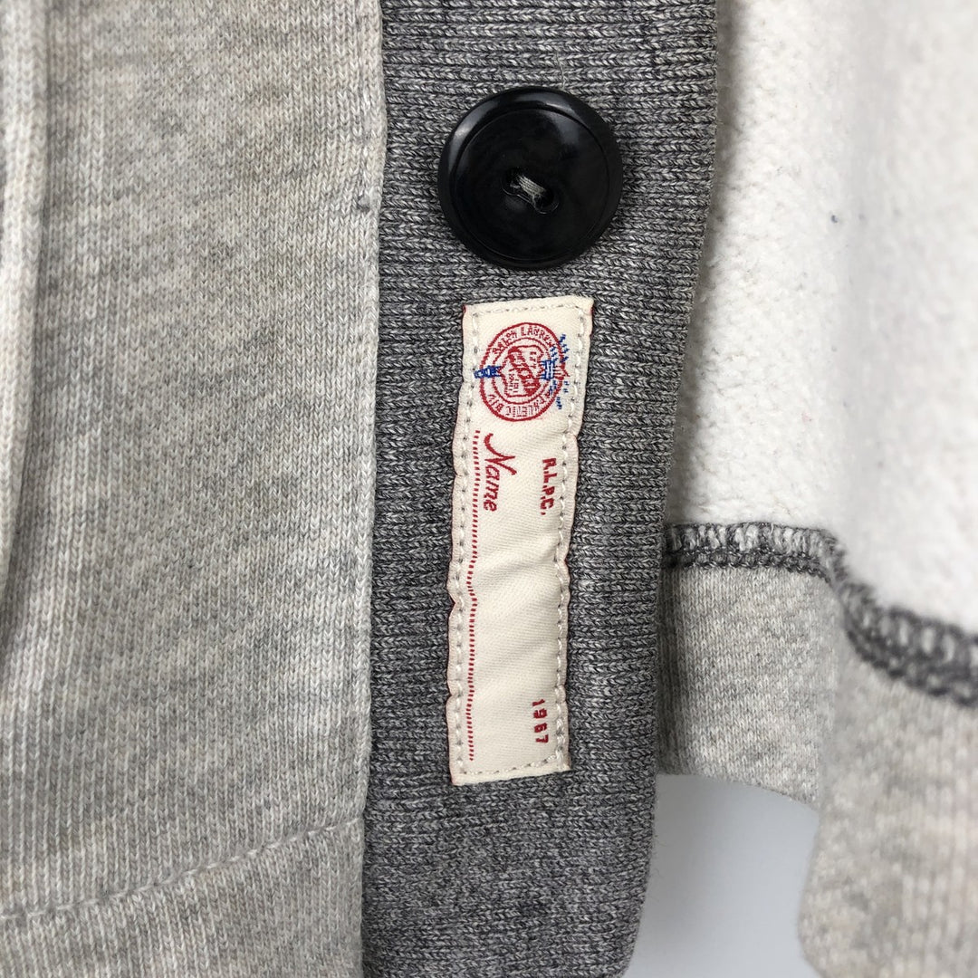 Ralph Lauren POLO RALPH LAUREN Shawl Collar Sweatshirt (Men's Size S) cotton gray type Vintage Second Hand