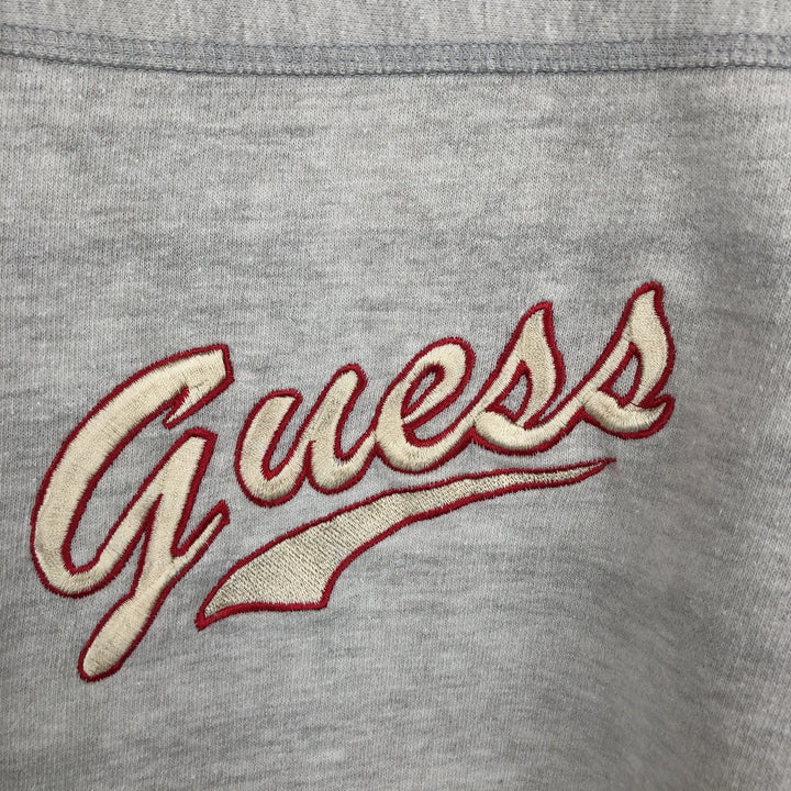 90s-00'S Guess CLASSIC GEORGES MARCIANO Logo Sweatshirt, Made in USA, Men's Size L (approx.), Vintage cotton gray type Vintage Second Hand