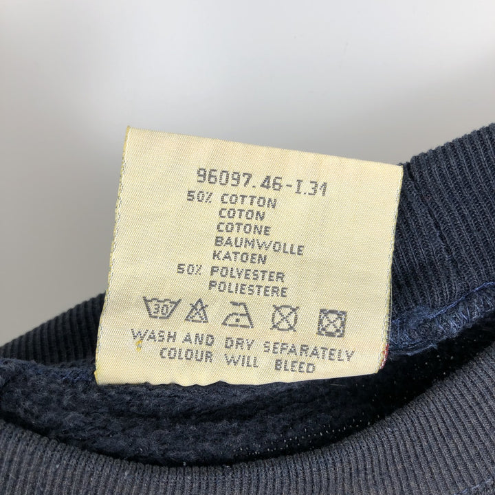 Levi's One-Point Logo Sweatshirt, Made in Italy, Men's Size S (approx.) cotton navy blue type Vintage Second Hand