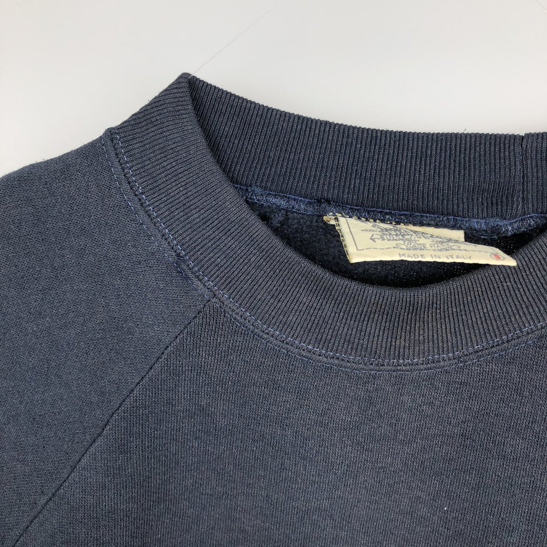 Levi's One-Point Logo Sweatshirt, Made in Italy, Men's Size S (approx.) cotton navy blue type Vintage Second Hand